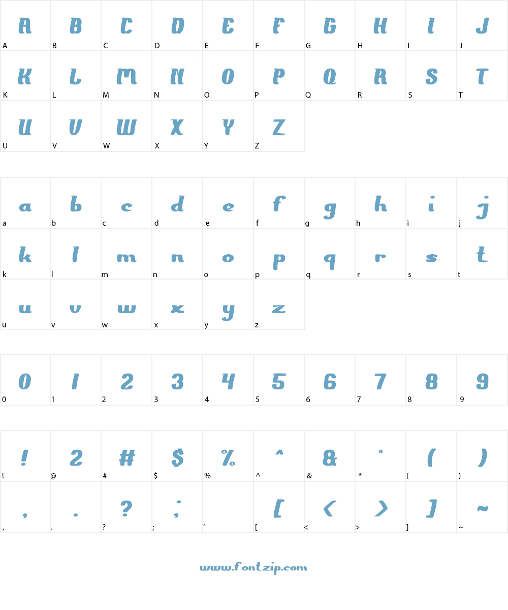 The PRESIDENT Font Character